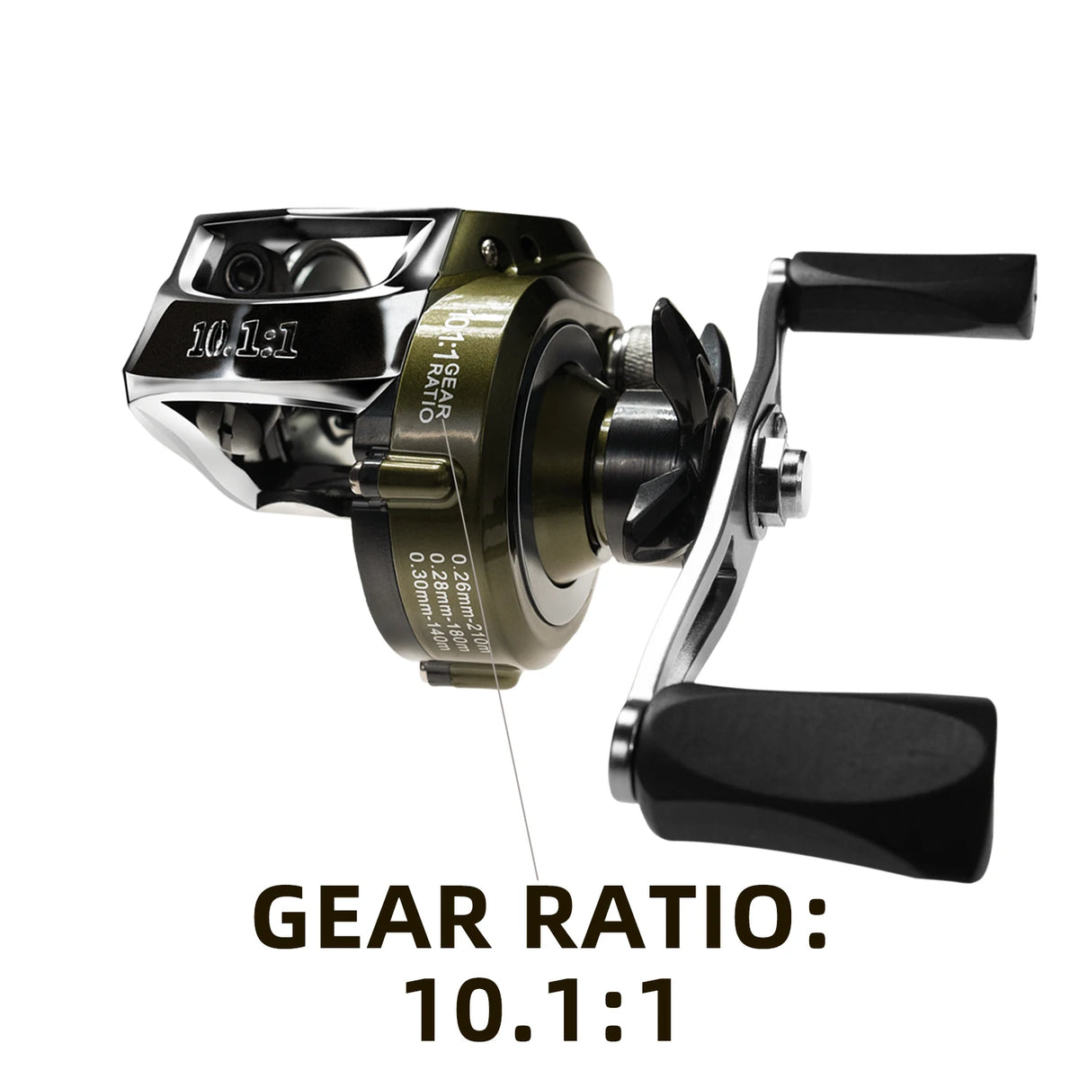 Ghosthorn Premium Green Baitcasting Reel - Ambidextrous, Aluminum Alloy With Stainless Steel & Copper Components For Hunting And