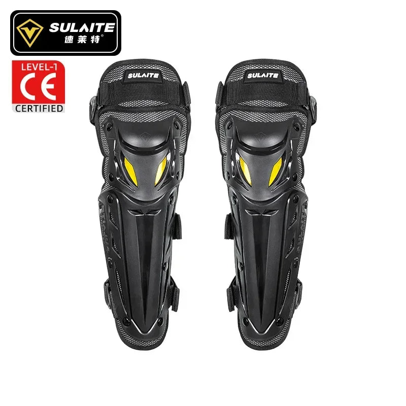 Sulaite Summer Motorcycle Knee Pads Moto Elbow Protector Motocross MTB Cycling Kneepads Moto Protection CE Approval