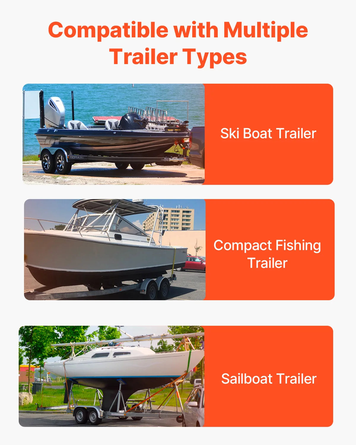 VEVOR Boat Trailer Guide 2PCS Adjustable Short Hardened Steel Trailer Guide Poles Heavy Duty Roller Guide Design for Ski Boat
