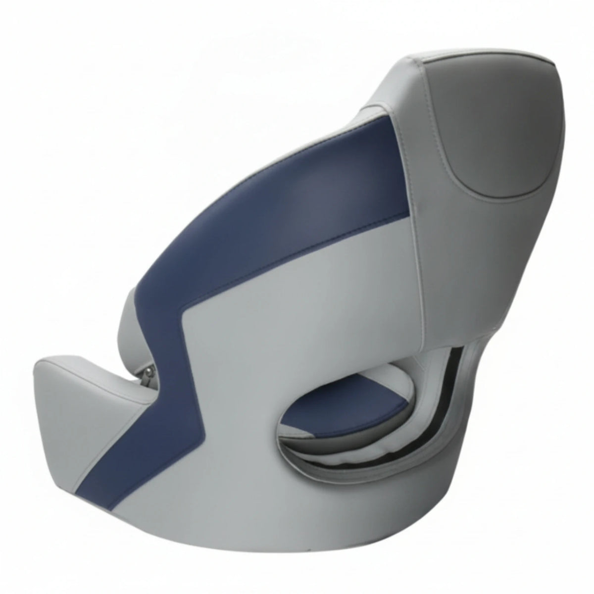 Boat Captain Chair Impermeable Two-tone High-back Seat with Cushion Marine-grade Seating for Boat Owners and Speedboats