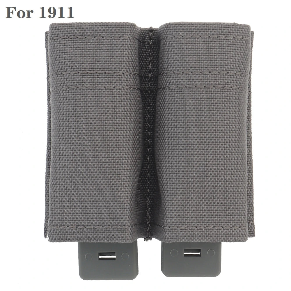 Tactical Molle Magazine Pouch for G17 M9 1911 9mm Universal Double Mag Bag Fast Mag Holster Hunting Gear
