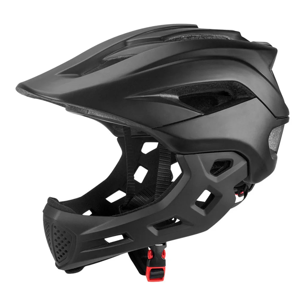 2 in 1 Kids Full Face Bike Helmet for Children MTB BMX Dirtbike Skateboard with Detachable Chin Guard Kids Full Face Bike Helmet