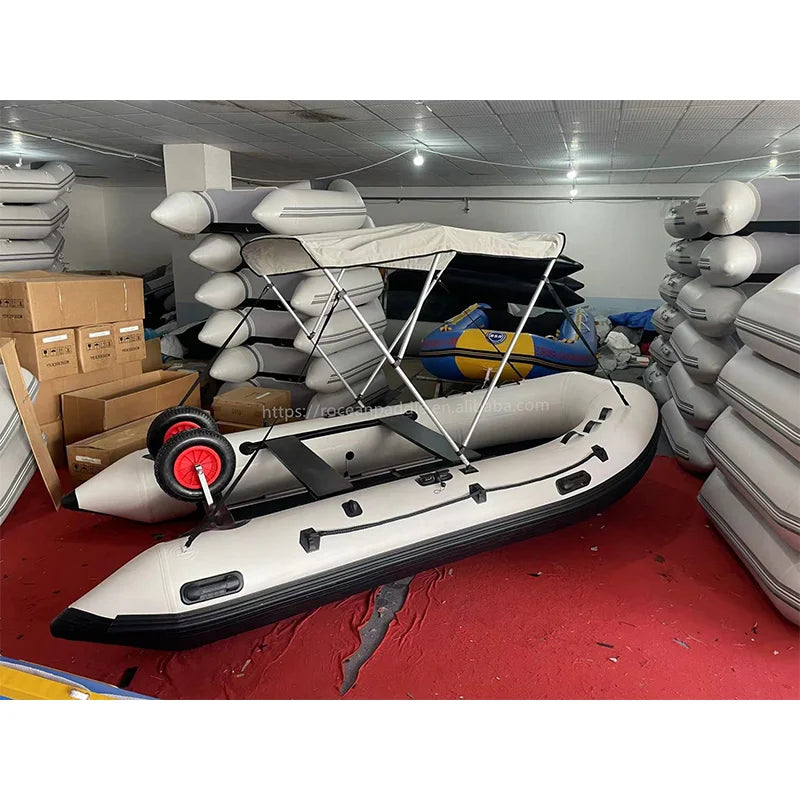 Zodiac Style 3.8m Boat Bimini Top Sunshade Shelter Inflatable Boat Pvc Dinghy Sunshine protection Fishing Boat Awning Tent
