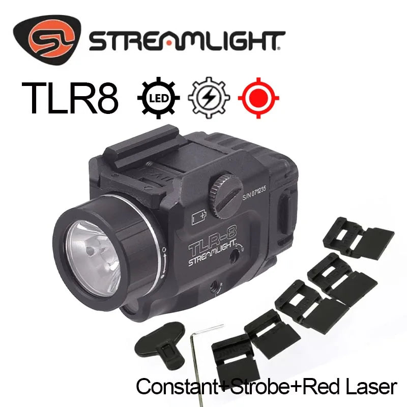 Streamlight TLR 8 TLR 7 TLR 7X TLR 1 HL TLR 4 TLR 3 Tactical Scout Light Hunting Spotlight Torch Flashlight 20mm Rail 500 Lumens