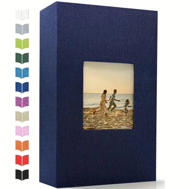 Linen large Photo Album Scrapbook 200/300/600 Pockets for 4x6 Photos Slip-in memory books Wedding Baby Family Anniversary Photo