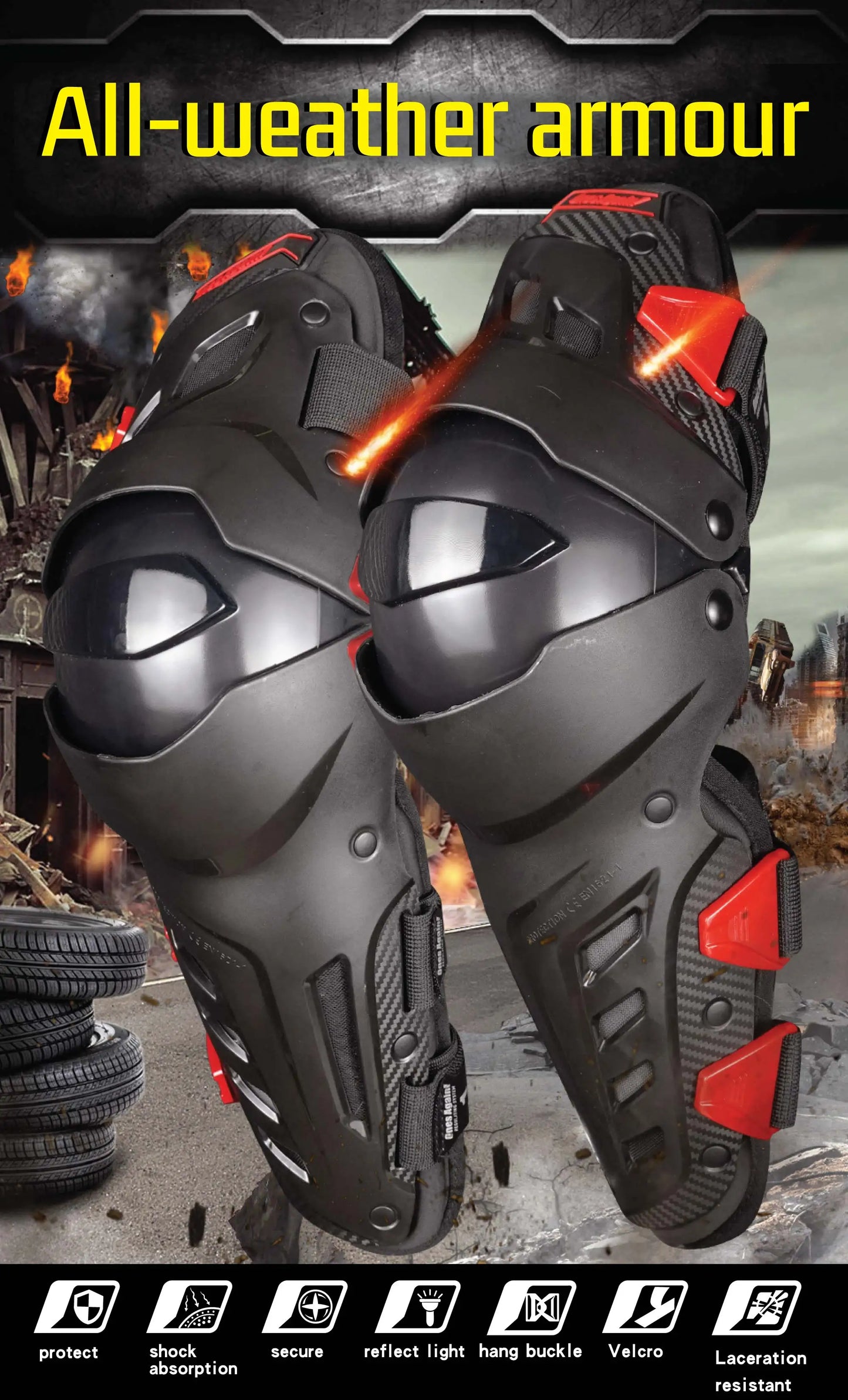 Ones again! Off-Road Racing CE Knee protector Motorcycle Knee Protection pads Cross country racing gear MX Protection