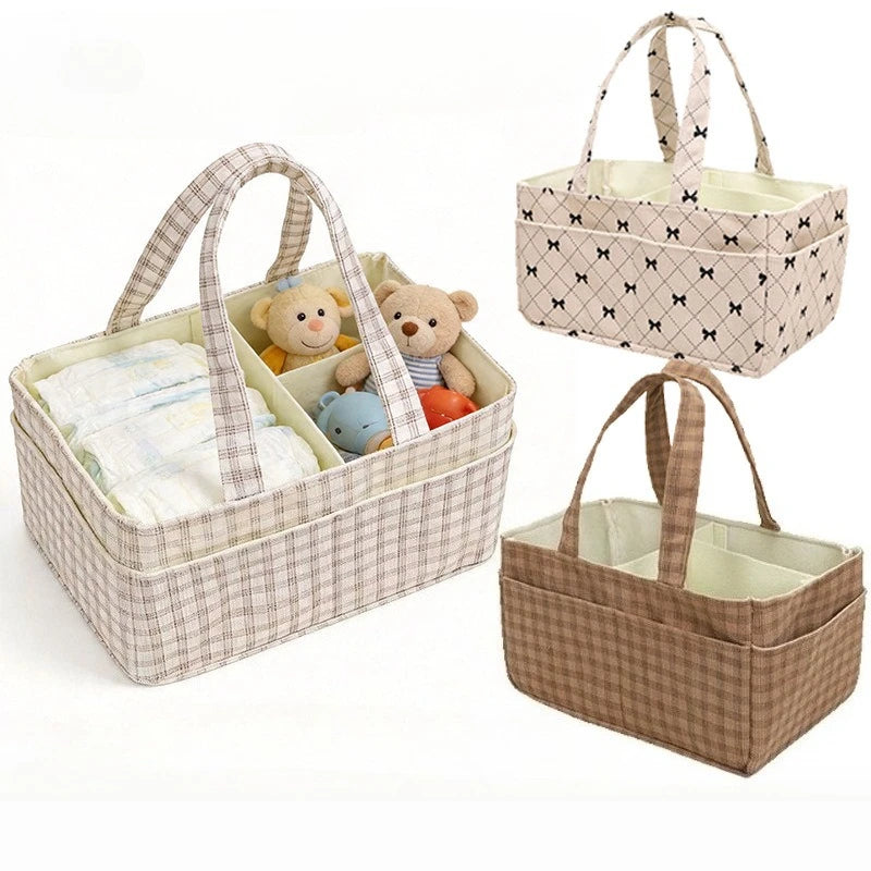 Large Capacity Diaper Storage Bag Multi-Functional Wet And Dry Storage Bag for Babies Urban Simple Style Arc Shoulder Strap Gift