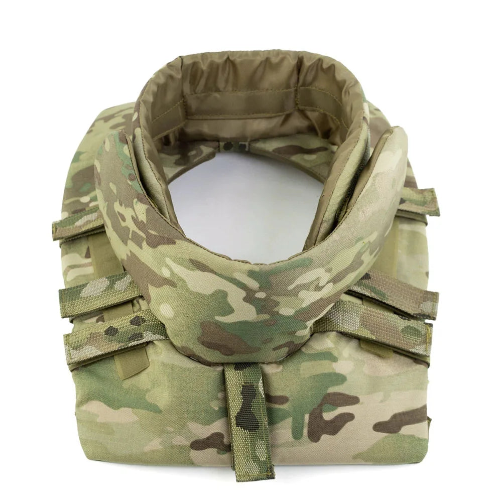 TCmaoyi Tactical Vest Expansion Kit Neck Large-Area Protection Adjustable Neck Guard Neck Protective
