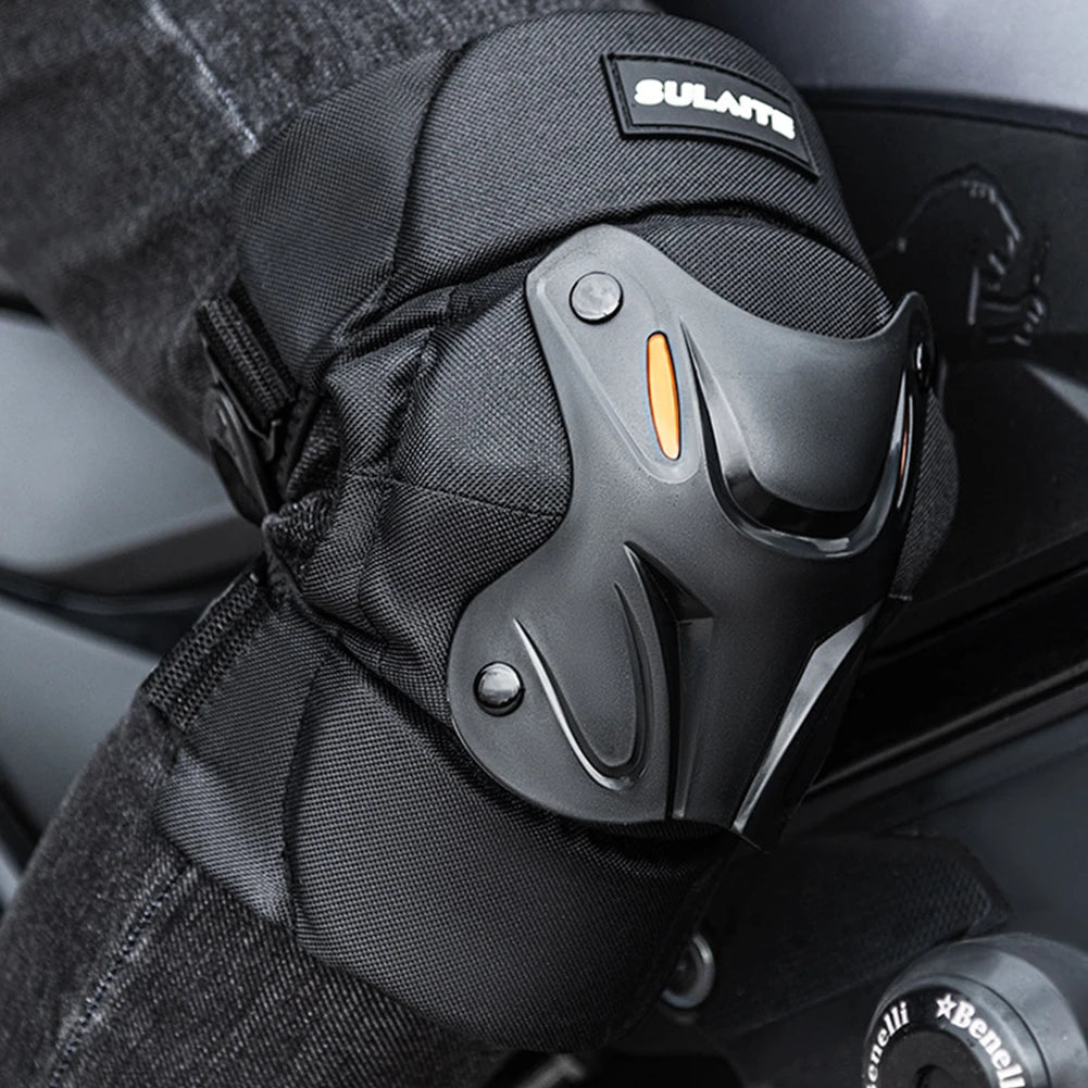Motocross Knee Pads Adjustable Riding Elbow Guard Anti-fall Motorcycle Elbow Protector Shockproof Comfortable for Cycling Racing