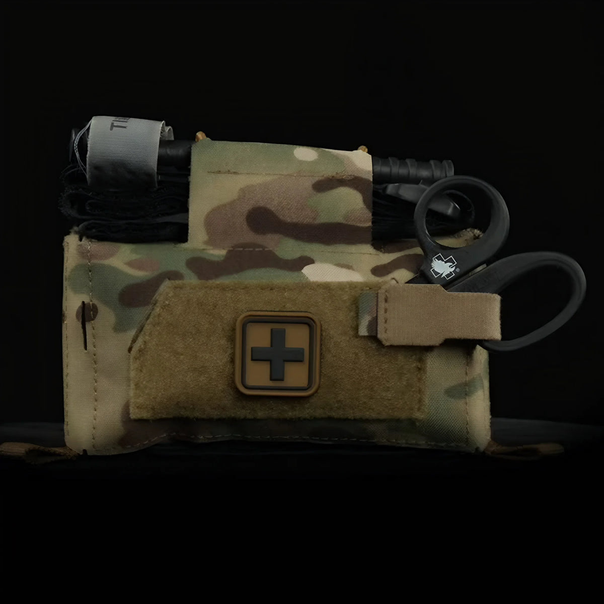 Tactical Medical First Aid Pouch Compact MOLLE IFAK Bag Quick Access Trauma Kit for Vest Airsoft Outdoor Survival Gear