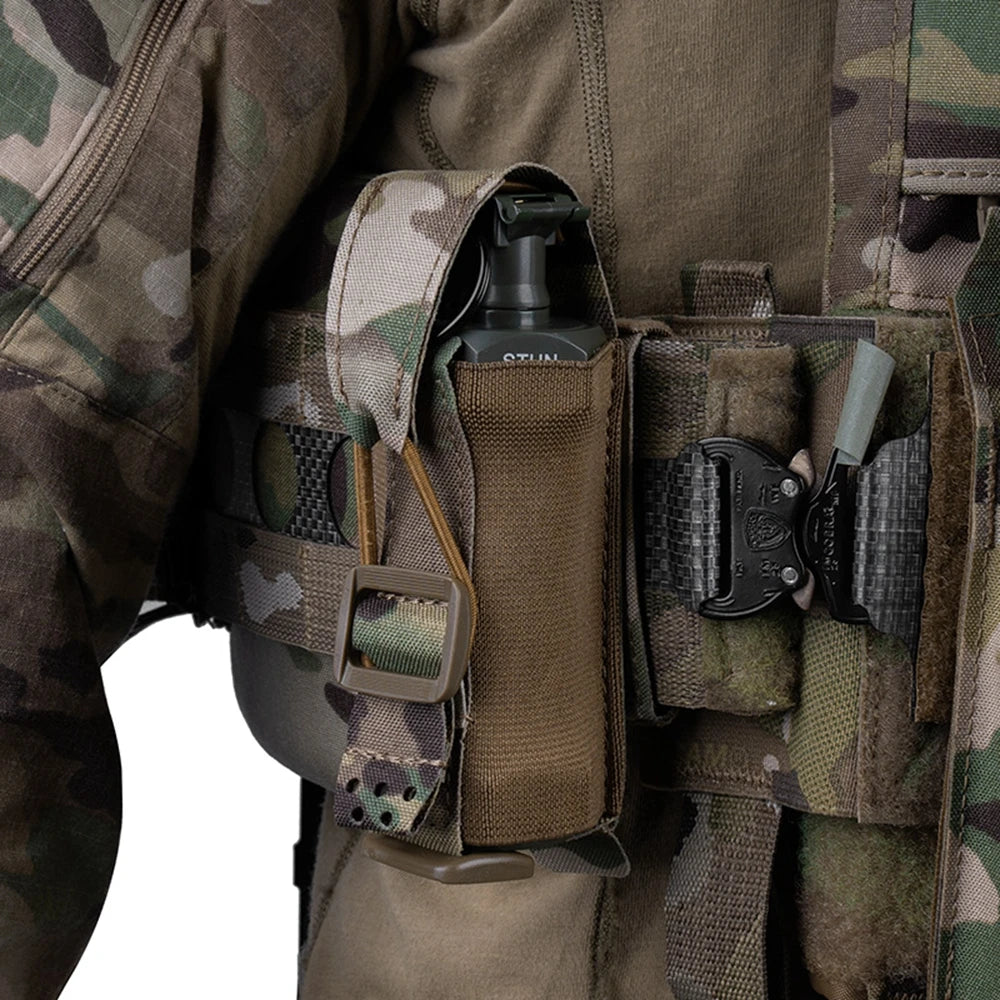 Tactical Shock Grenade Pouch Hunting Single Magazine Pouch Outdoor Small Tool Knife Flashlight Storage Pouch Molle Waist Bag