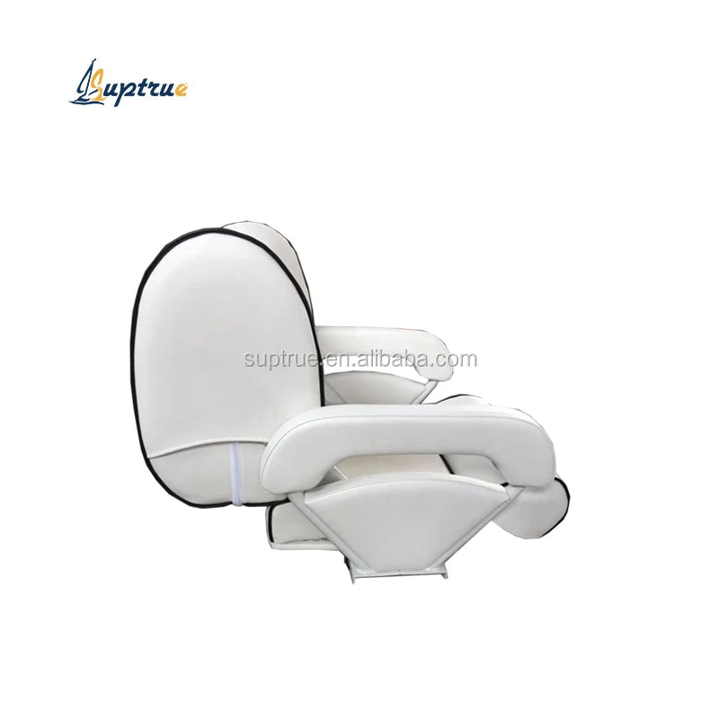 Hot Sale Luxury Marine Boat Accessories Deluxe Filp up Boat Seat Folding Captain Seat