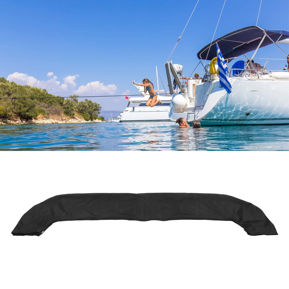 Foldable Boat Sunshade Rainproof Bimini Top Cover Waterproof Oxford Cloth Awning For Yacht