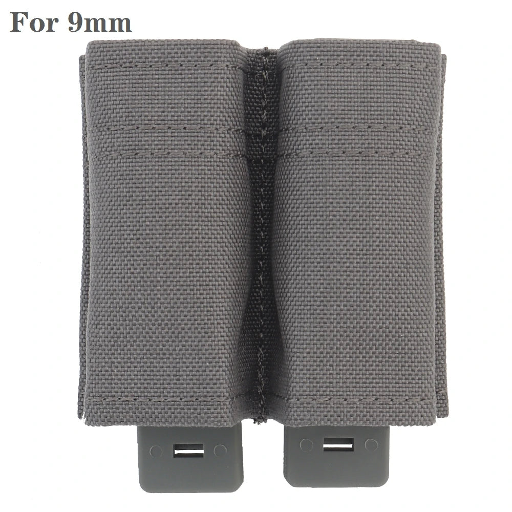 Tactical Molle Magazine Pouch for G17 M9 1911 9mm Universal Double Mag Bag Fast Mag Holster Hunting Gear