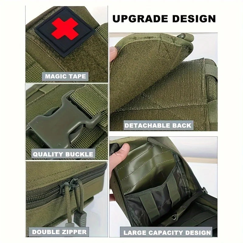 205pcs Universal First Aid Kit for Home, Travel, Outdoor & Emergency. Compact & Complete. Fast Delivery!