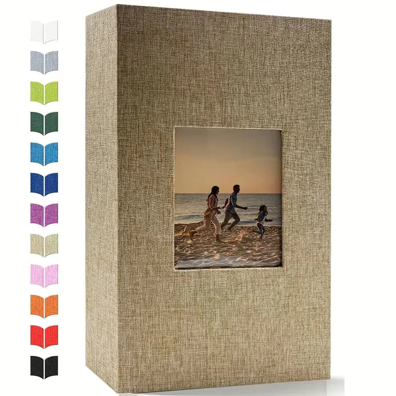 Linen large Photo Album Scrapbook 200/300/600 Pockets for 4x6 Photos Slip-in memory books Wedding Baby Family Anniversary Photo