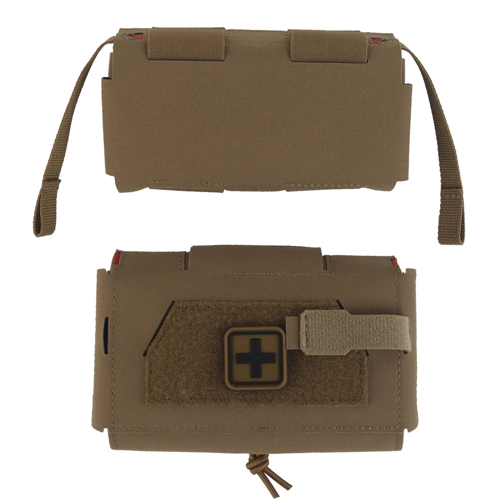 Compact Trauma Pouch V3 GEN3 Camo Style MD2 IFAK Tactical Medical First Aid Bag for Hunting Vest Plate Carrier Waist Belt Gear