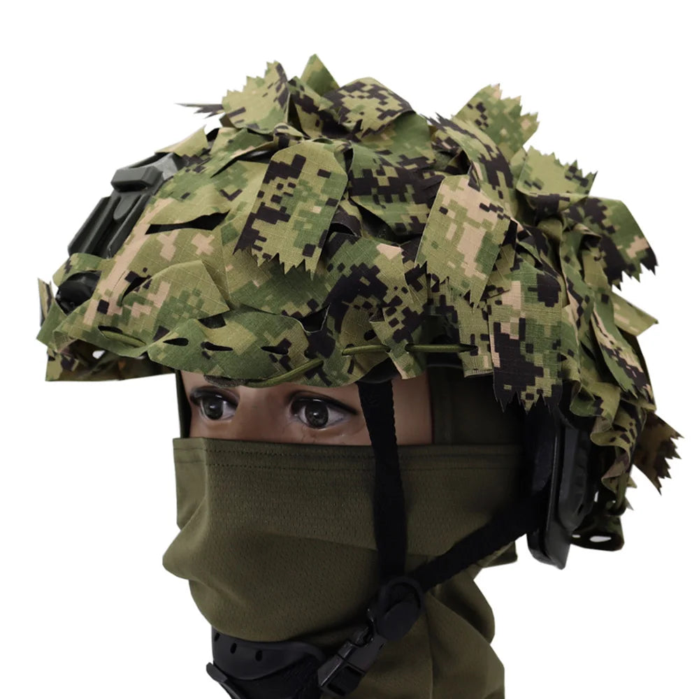 Tactical A-23 List Helmet Cover FAST MICH WENDY Helmet Cover Laser Cutting 3D Camouflage Helmet Cloth Cover Helmet Accessories