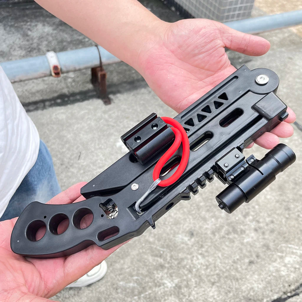 Foldable Slingshot Set - High-Precision Hunting & Archery with Compact Folding Design, Suitable for Outdoor/Indoor Training