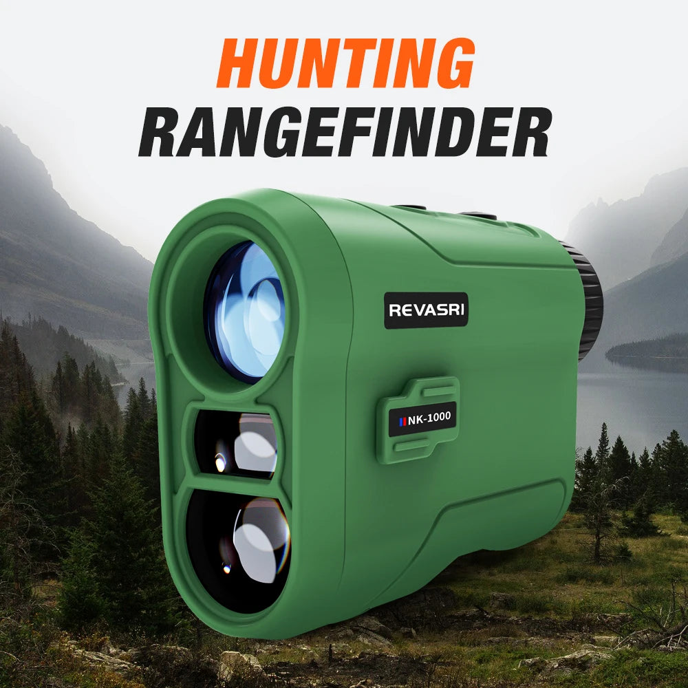 REVASRI 1000M Rangefinder for Hunting & Golf, with Speed, Slope Compensation, Scan Mode & Normal Measurement for Outdoor Shooting & Golf Sports