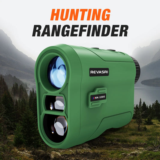 REVASRI 1000M Rangefinder for Hunting & Golf, with Speed, Slope Compensation, Scan Mode & Normal Measurement for Outdoor Shooting & Golf Sports