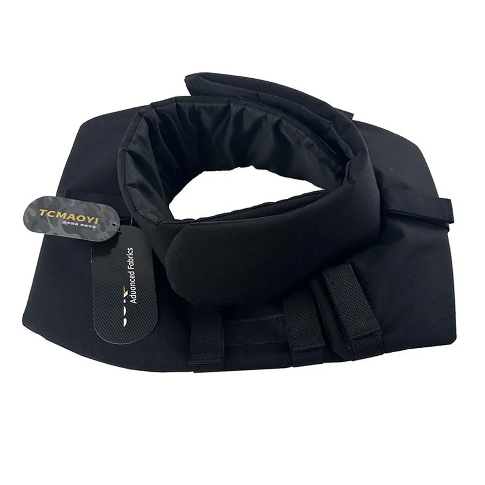 TCmaoyi Tactical Vest Expansion Kit Neck Large-Area Protection Adjustable Neck Guard Neck Protective