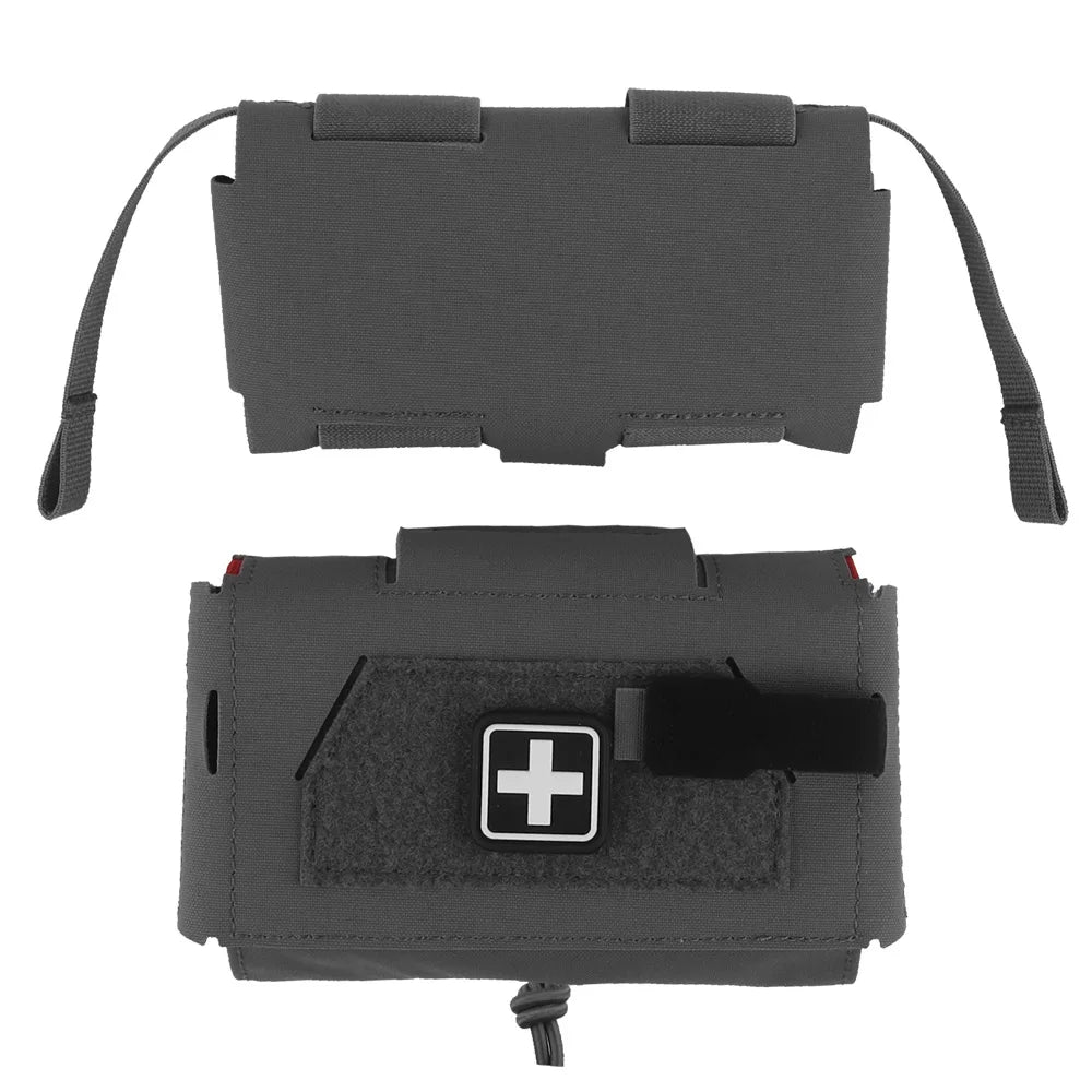 Compact Trauma Pouch V3 GEN3 Camo Style MD2 IFAK Tactical Medical First Aid Bag for Hunting Vest Plate Carrier Waist Belt Gear