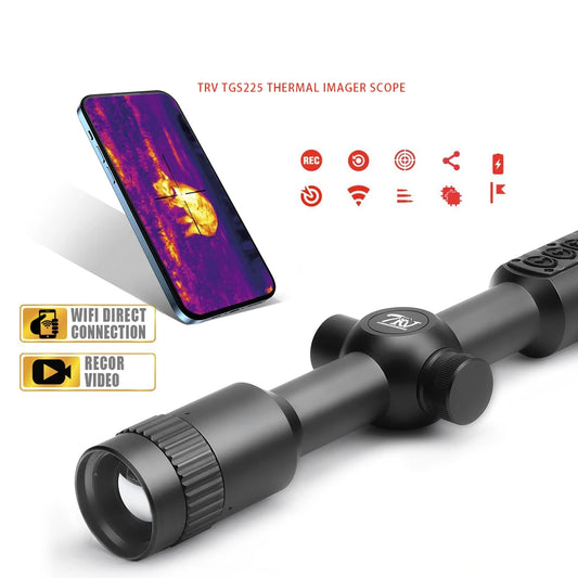 TRV Thermal Imaging Scope For Hunting Thermal Sight 384*288 12µm 25mm Lens Outdoors Monocular 50Hz Frame Infrared Thermal Scope