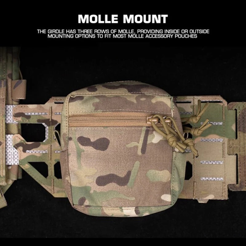 Tactical KZ Plate Carrier Cummerbund Buckle Kit Quick Release Hunting Vest MOLLE Belt Girdle Adapter Hunting Vest Gear