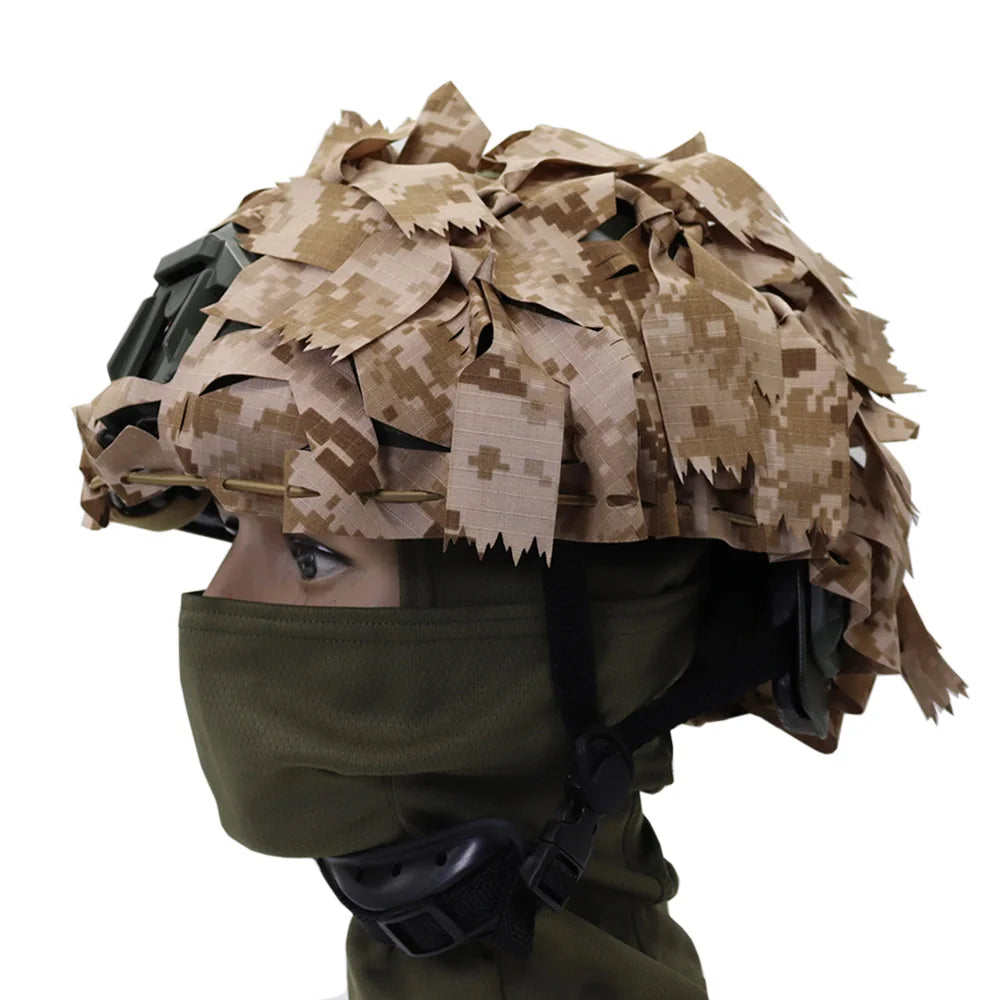Tactical A-23 List Helmet Cover FAST MICH WENDY Helmet Cover Laser Cutting 3D Camouflage Helmet Cloth Cover Helmet Accessories