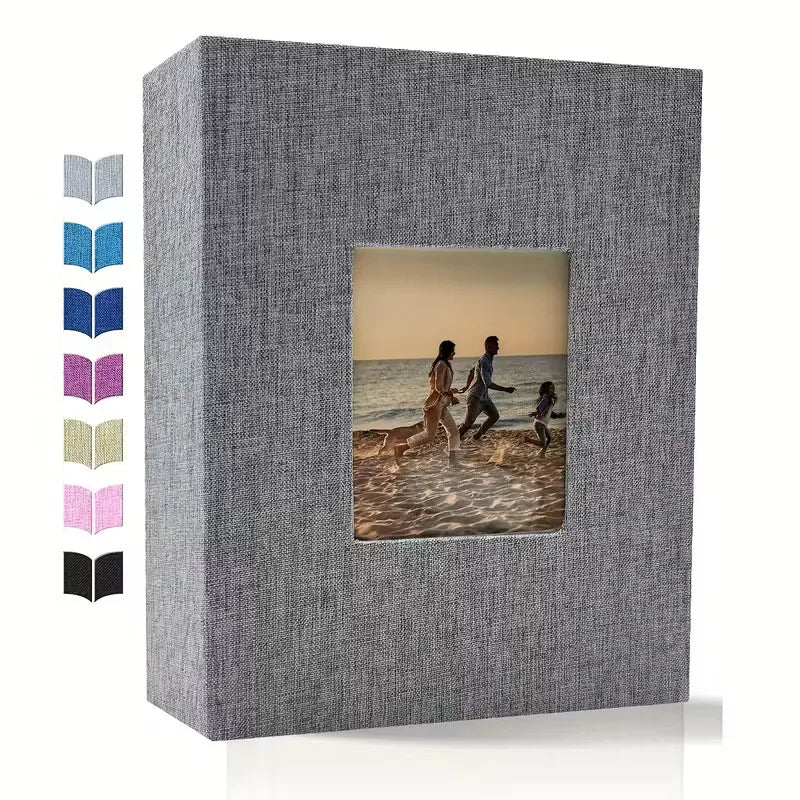 Linen large Photo Album Scrapbook 200/300/600 Pockets for 4x6 Photos Slip-in memory books Wedding Baby Family Anniversary Photo