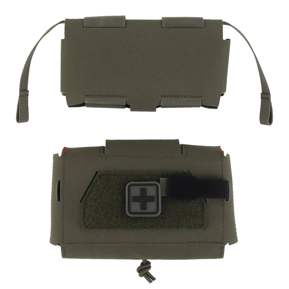 Compact Trauma Pouch V3 GEN3 Camo Style MD2 IFAK Tactical Medical First Aid Bag for Hunting Vest Plate Carrier Waist Belt Gear