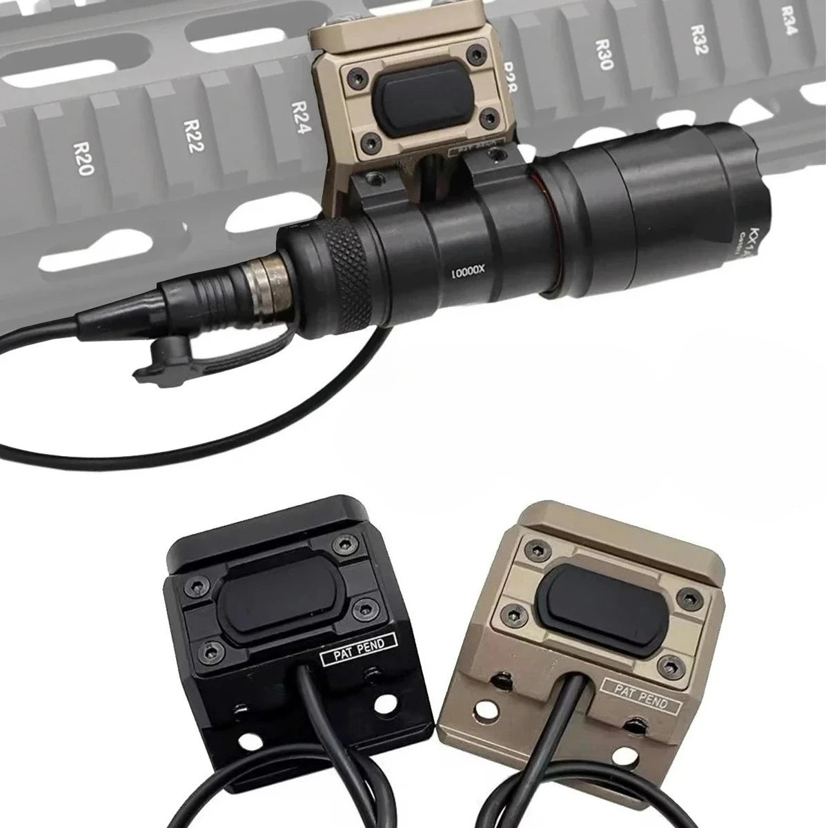 Surefire M300 M600 Flashlight With UNIT Lite Pressure Switch fit 20mm Rail SF M300B M600C M600B LED Scout Light