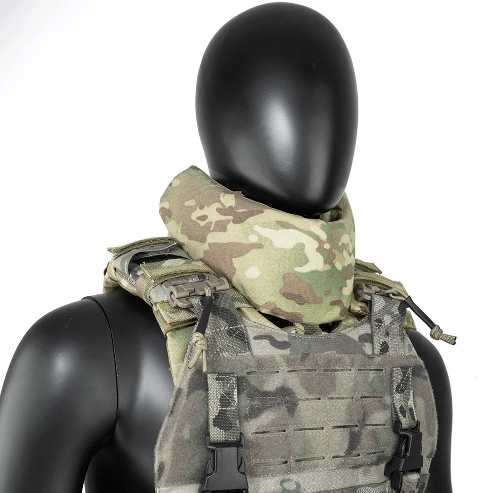 TCmaoyi Tactical Vest Expansion Kit Neck Large-Area Protection Adjustable Neck Guard Neck Protective