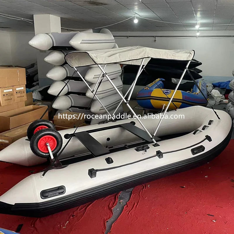 Zodiac Style 3.8m Boat Bimini Top Sunshade Shelter Inflatable Boat Pvc Dinghy Sunshine protection Fishing Boat Awning Tent