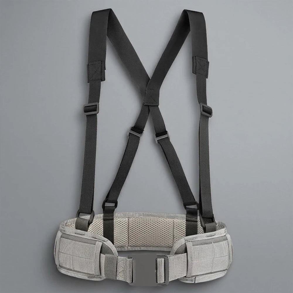 Nylon Breathable Tactical Suspenders Tactical Molle Shoulder Strap Wear Resistant Y Shape Waist Seal Belt Harness Portable