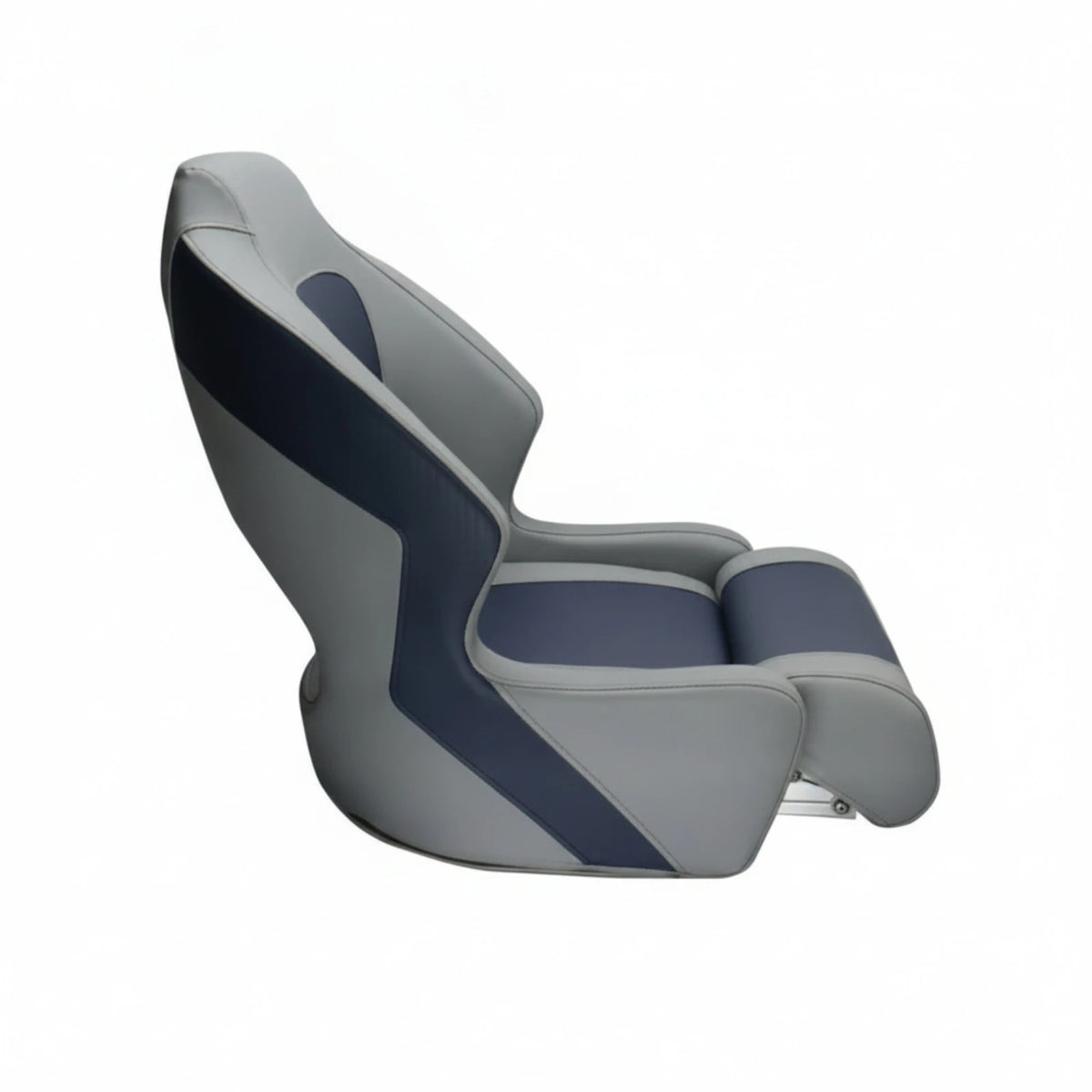 Boat Captain Chair Impermeable Two-tone High-back Seat with Cushion Marine-grade Seating for Boat Owners and Speedboats