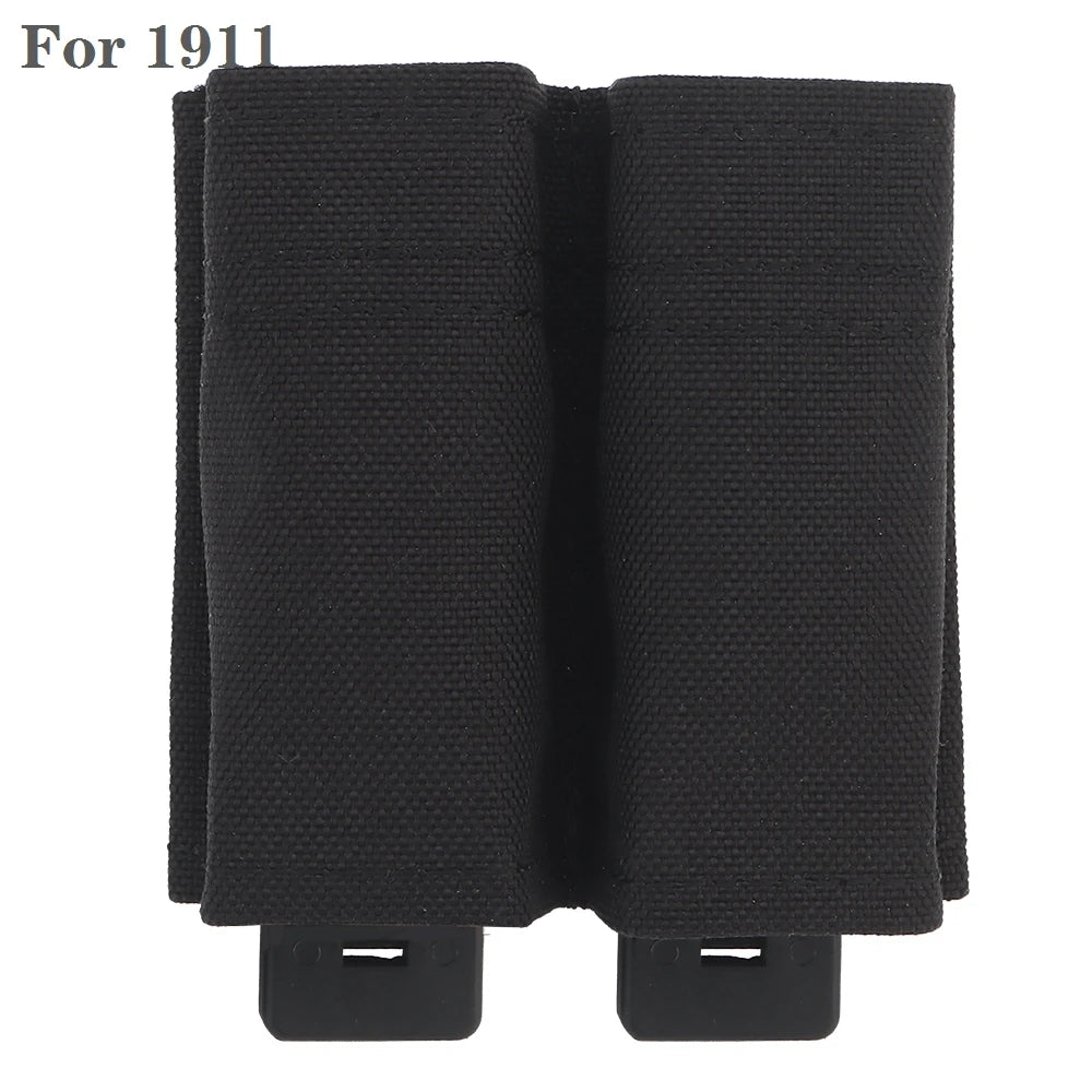 Tactical Molle Magazine Pouch for G17 M9 1911 9mm Universal Double Mag Bag Fast Mag Holster Hunting Gear