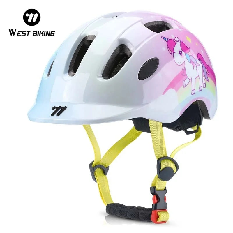 WEST BIKING Kids Bike Helmets Adjustable Youth Boys Girls Gear Child Helmet Lightweight Multi-Sport Scooter Bicycle hat