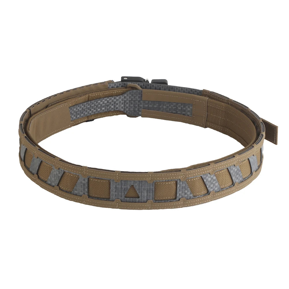 Battle Belt Camo Style MOLLE Tactical Belt Outdoor Hunting Training Inner Outer Double Waist Belt with Magnetic Locate System