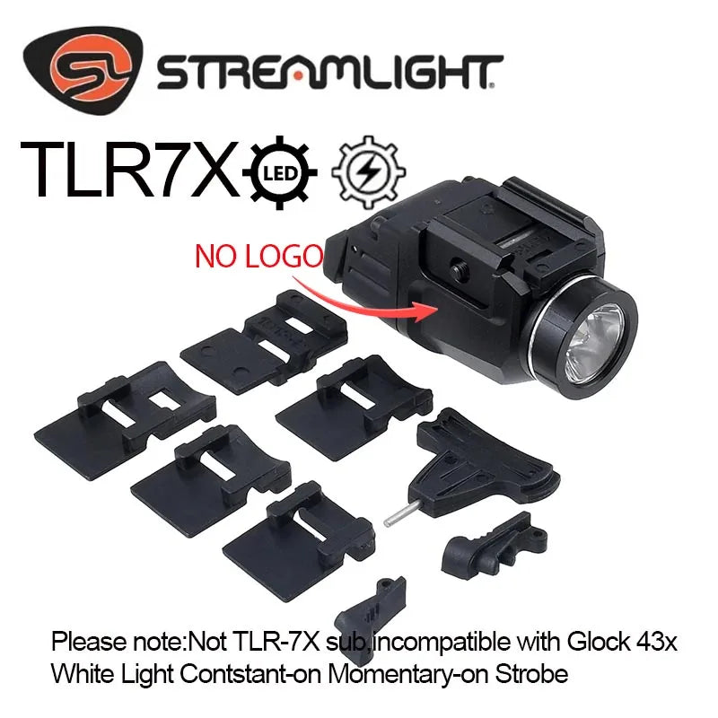 Streamlight TLR 8 TLR 7 TLR 7X TLR 1 HL TLR 4 TLR 3 Tactical Scout Light Hunting Spotlight Torch Flashlight 20mm Rail 500 Lumens