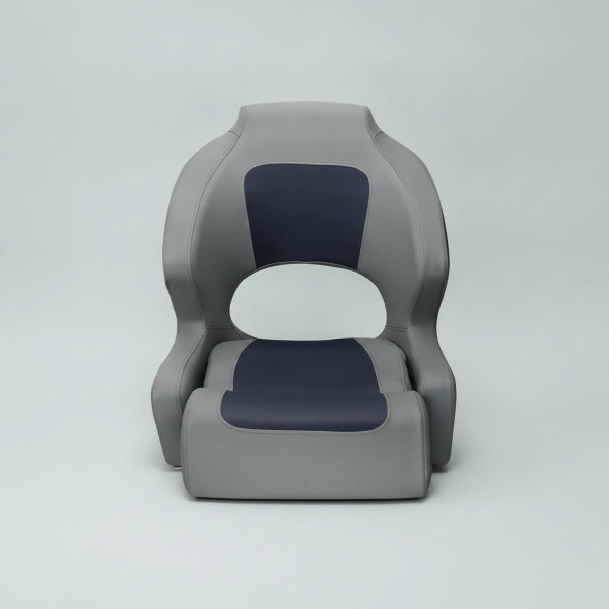 Boat Captain Chair Impermeable Two-tone High-back Seat with Cushion Marine-grade Seating for Boat Owners and Speedboats