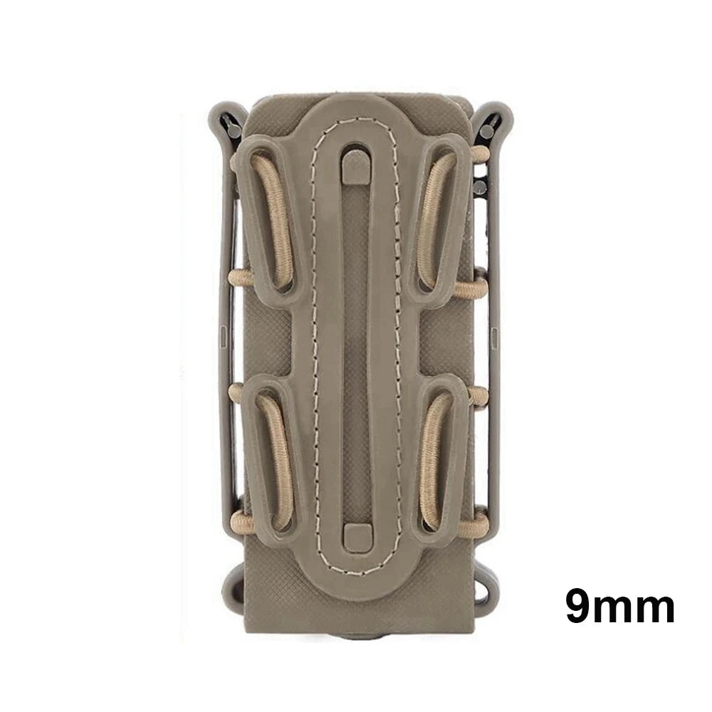 Upgrade Tactical Magazine Pouch Molle for Ar15 5.56 7.62 9mm Scorpion Fast Mag Quick Release Mag TPR Holster Adjustable Case Box