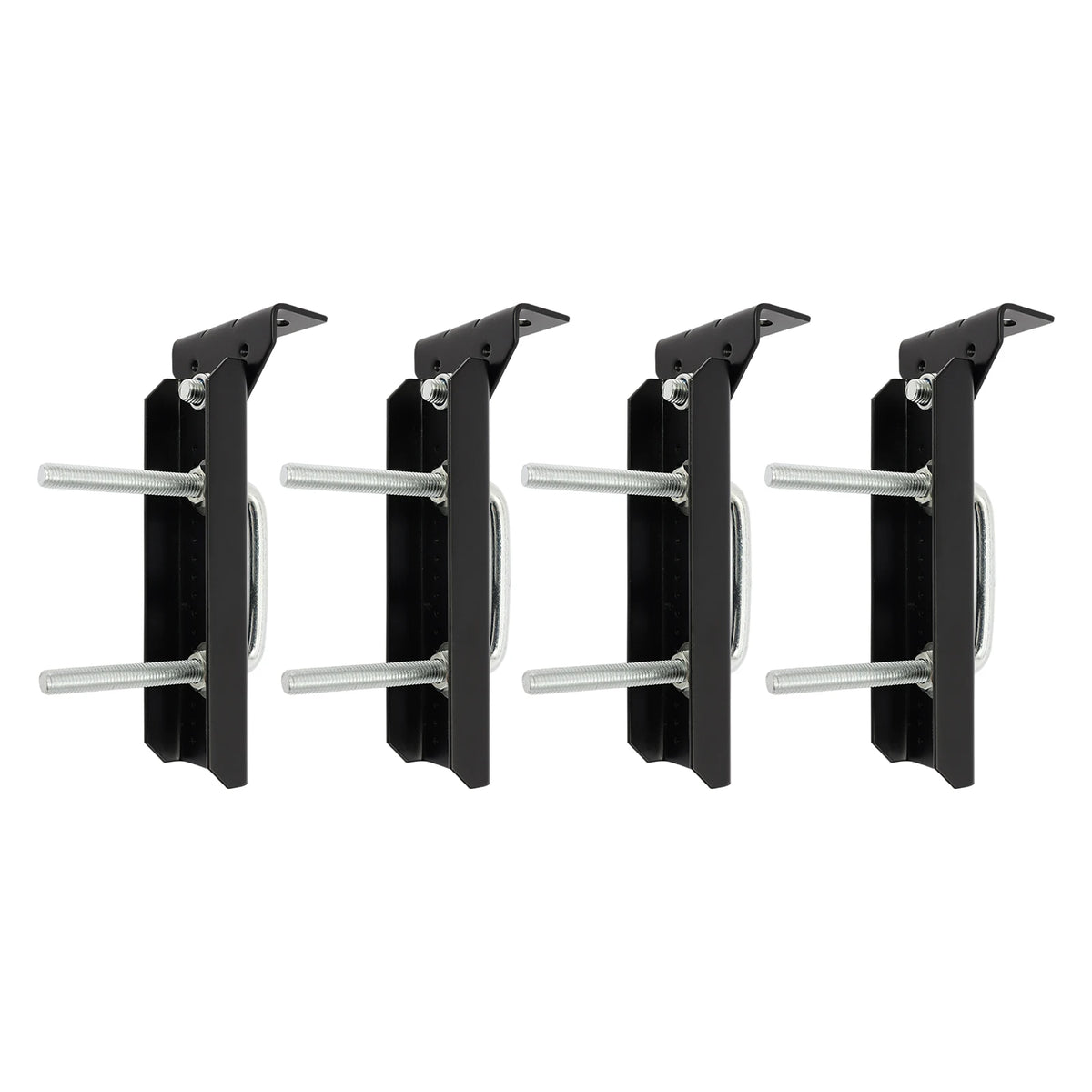 4 Pcs Heavy Duty Boat Trailer Bunk Bracket Kit, 8" Adjustable Swivel Top Bunk Brackets for 1.5" 2" 3" Crossmembers