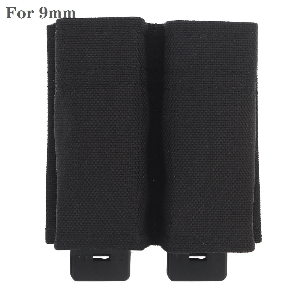 Tactical Molle Magazine Pouch for G17 M9 1911 9mm Universal Double Mag Bag Fast Mag Holster Hunting Gear