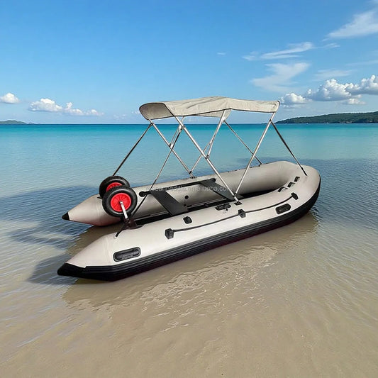 Zodiac Style 3.8m Boat Bimini Top Sunshade Shelter Inflatable Boat Pvc Dinghy Sunshine protection Fishing Boat Awning Tent