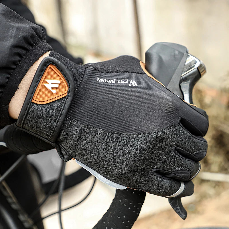 WEST BIKING Racing Off Road Motorcycle Gloves Breathable Anti Slip MTB Road Bike Gloves Touch Screen Gym Training Gloves