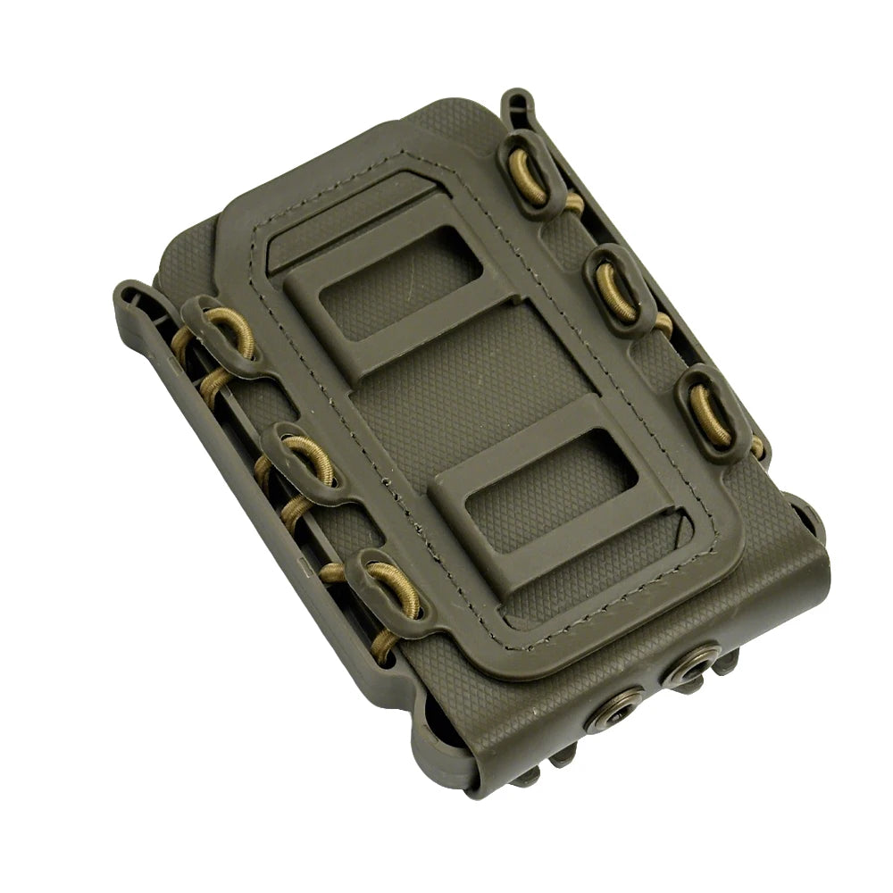Upgrade Tactical Magazine Pouch Molle for Ar15 5.56 7.62 9mm Scorpion Fast Mag Quick Release Mag TPR Holster Adjustable Case Box
