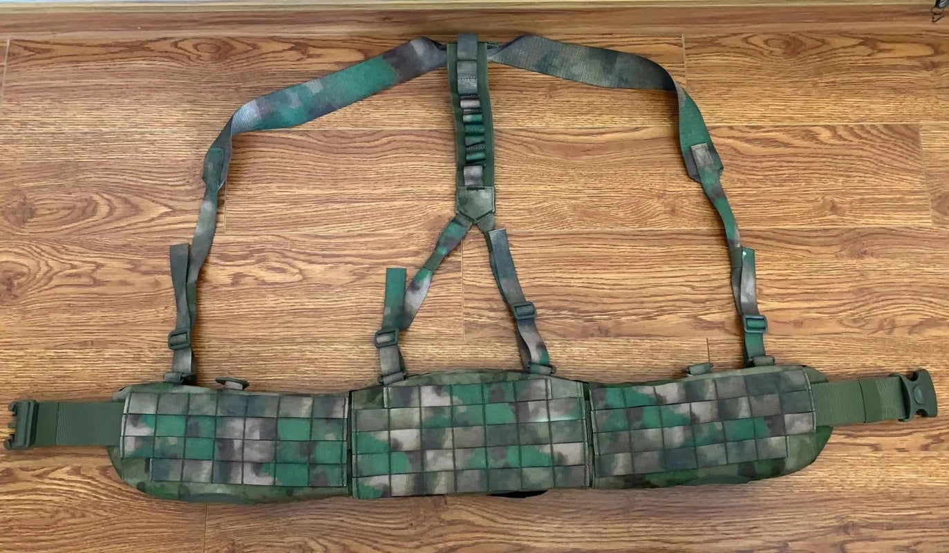 Tactical Unloading Belt with Shoulder Straps Heavy Y Duty Belt Harness Shoulder Sling Strap With Breathable Padded