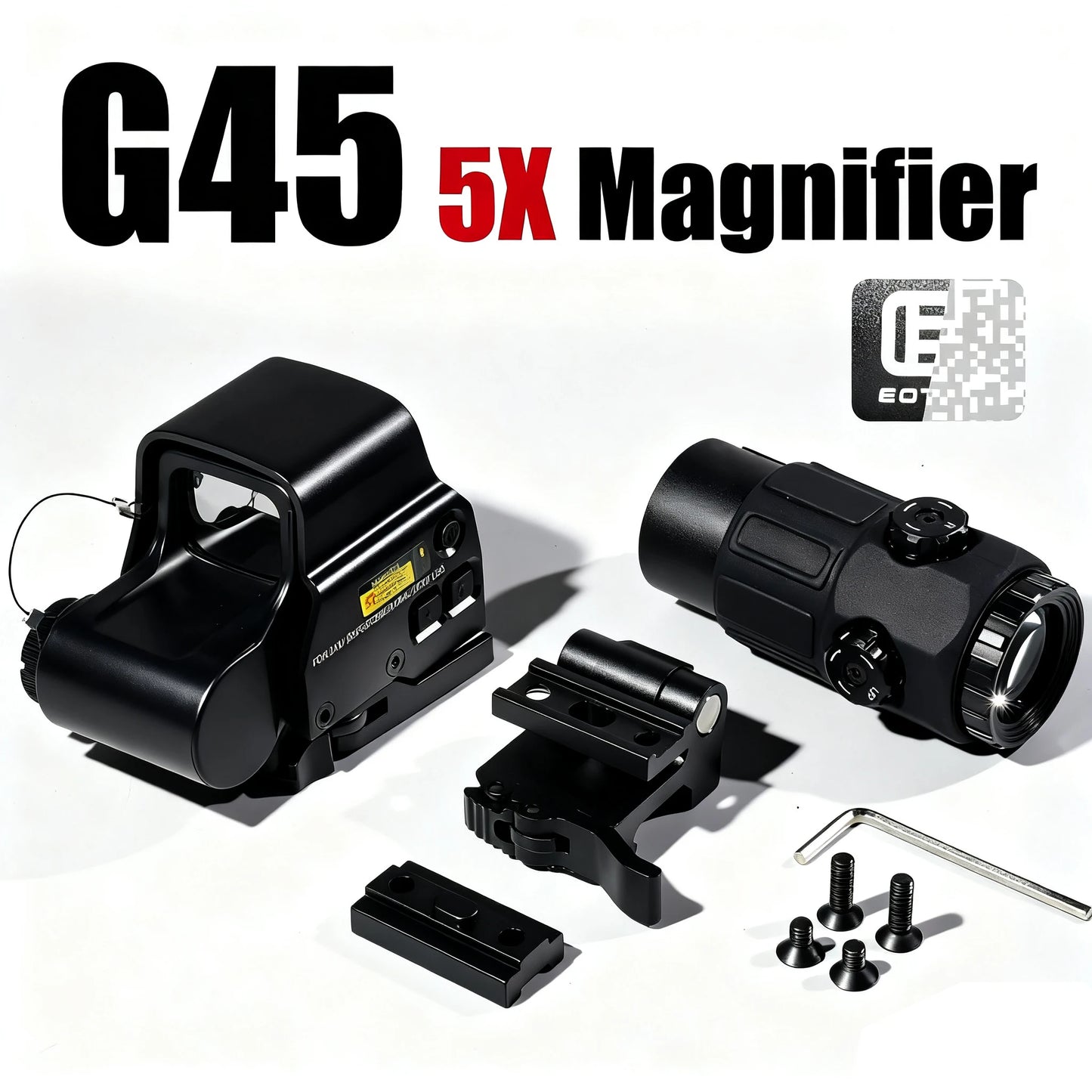 Hot Sale E*t*ch 558 Holographic Red/green Dot Sight and 3X/5X Magnifier Kit Hunting Gear Collimator W/Original Markings